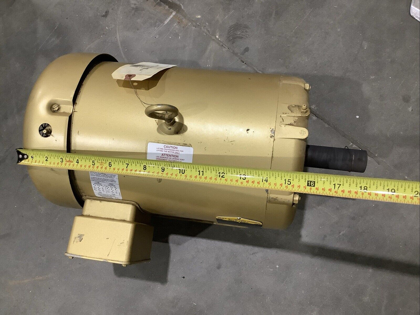 BALDOR EM3708T SUPER-E MOTOR 3PH 5HP 208-230/460V 60HZ 1160RPM 215T TEFC C2H