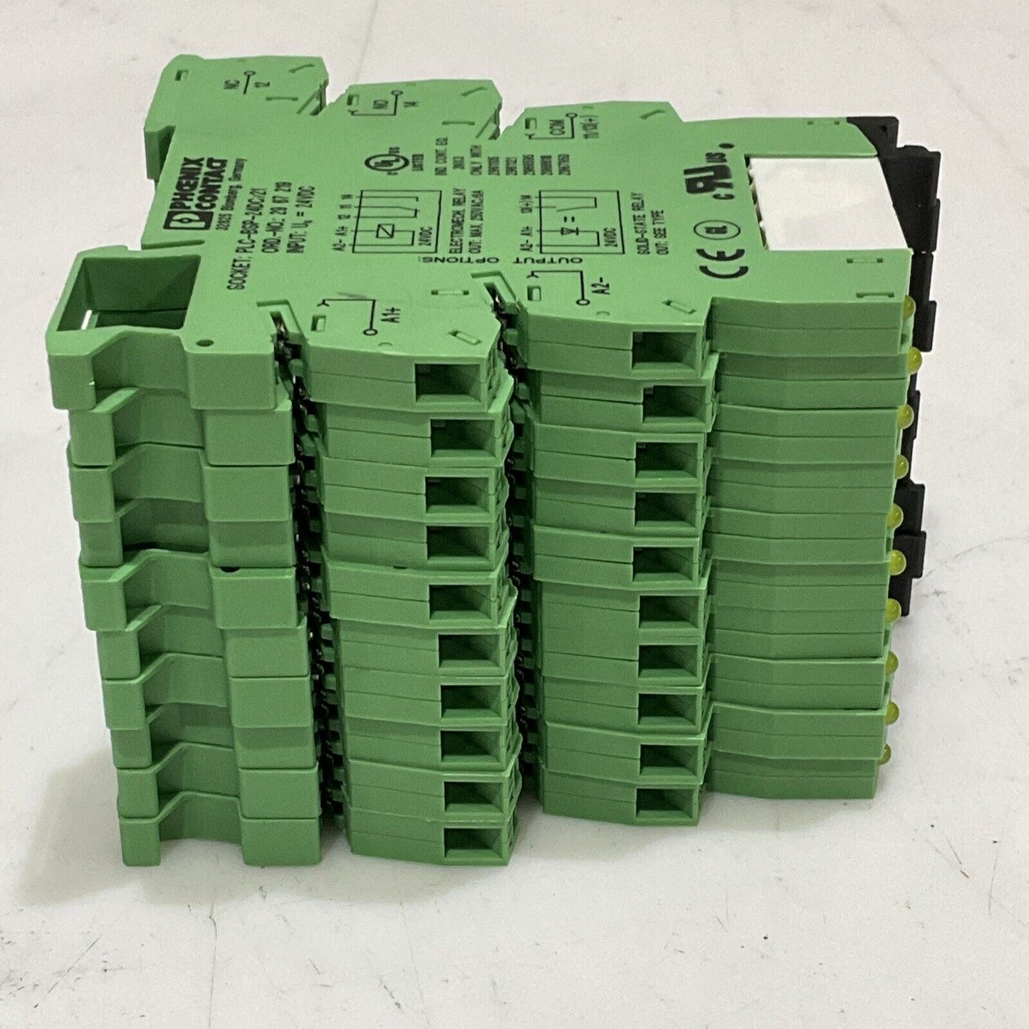 PHOENIX CONTACT PLC-BSP-24DC/21 SOCKET RELAY 24VDC LOT OF 10 C2H