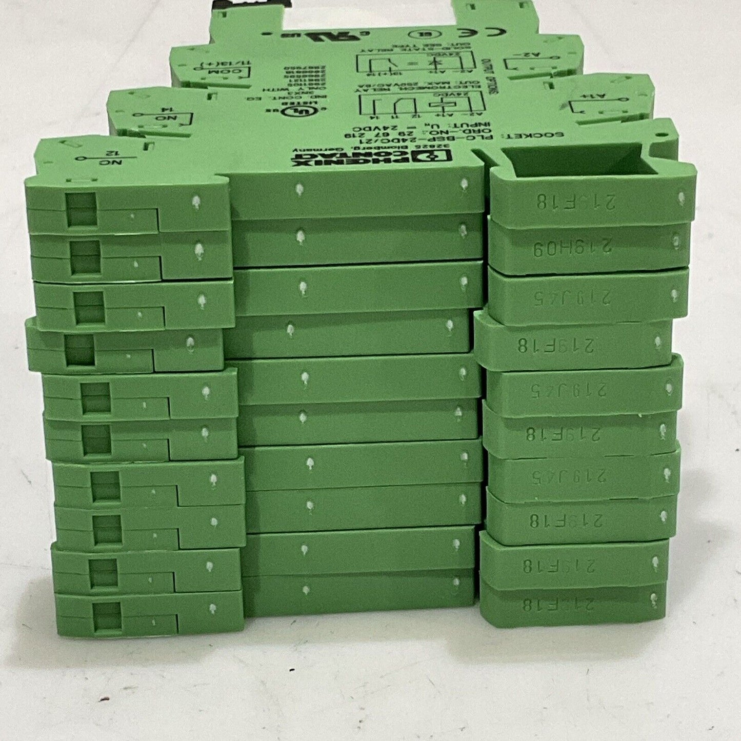 PHOENIX CONTACT PLC-BSP-24DC/21 SOCKET RELAY 24VDC LOT OF 10 C2H