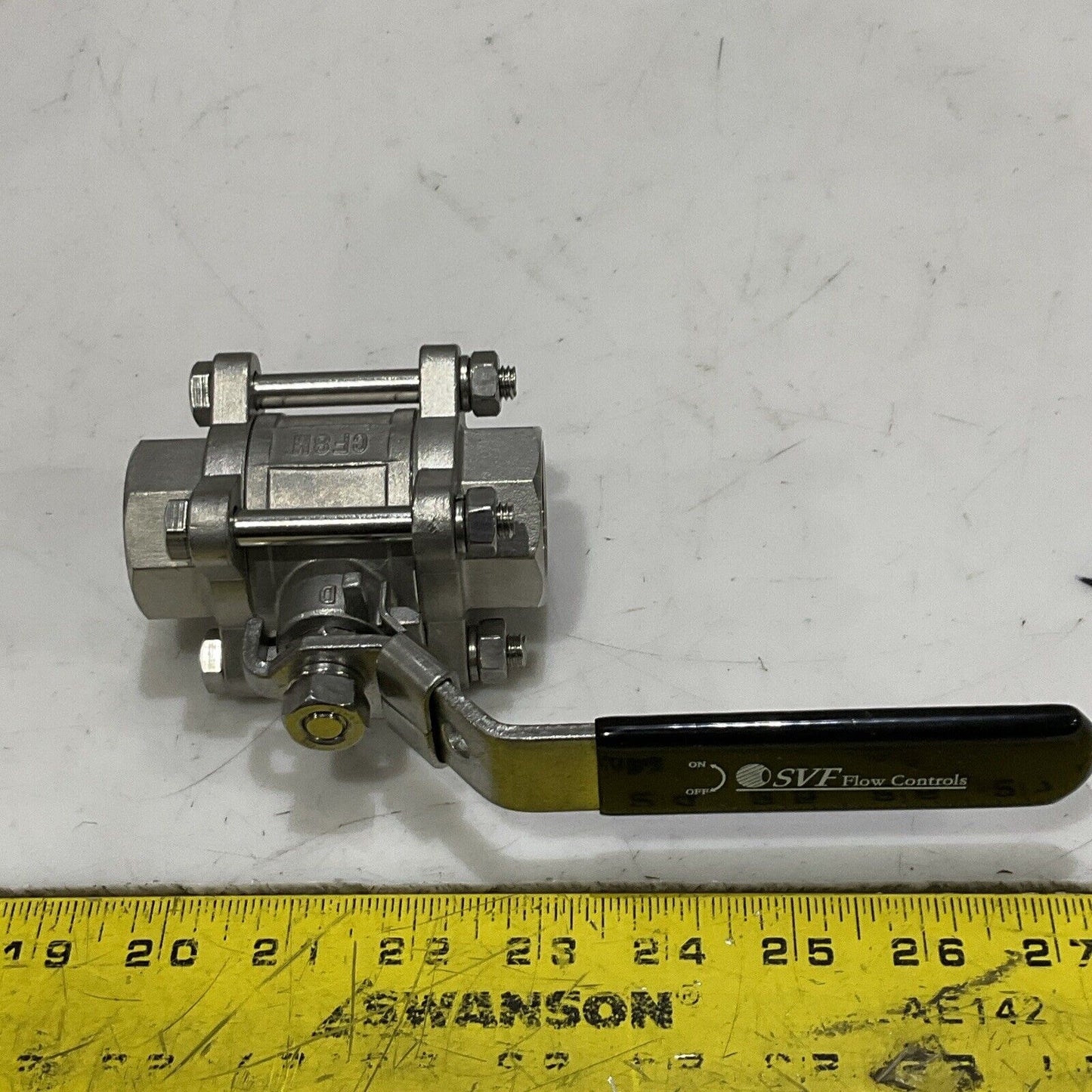SVF FLOW CONTROLS 1000WG 3PC BALL VALVE 1" 1000#WOG CF8M C2H