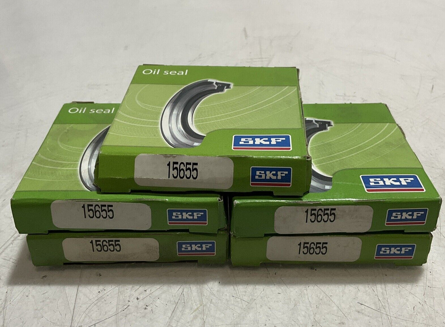 SKF 15655 RADIAL SHAFT SEALS OIL SEAL LOT OF 5 U3S