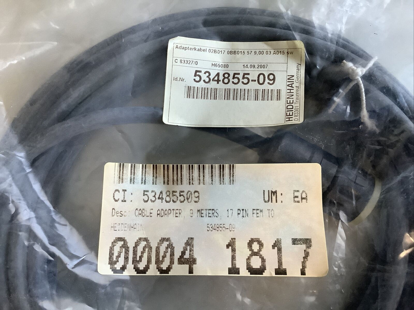 HEIDENHAIN 534855-09 CABLE HHH