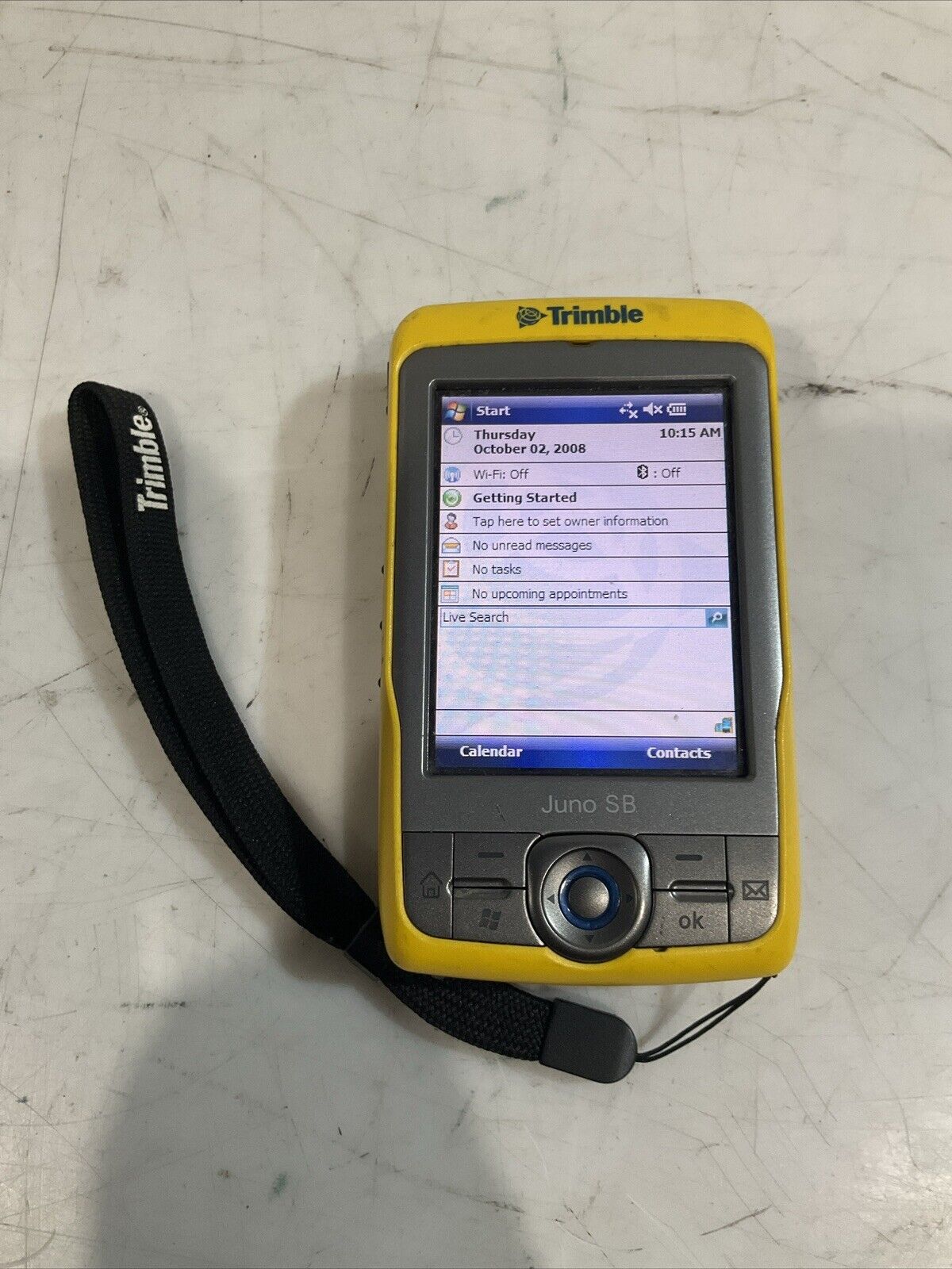 TRIMBLE JUNO SB 66410-00 GPS MAPPING DATA COLLECTOR W/ CHARGER DEAD BATTERY