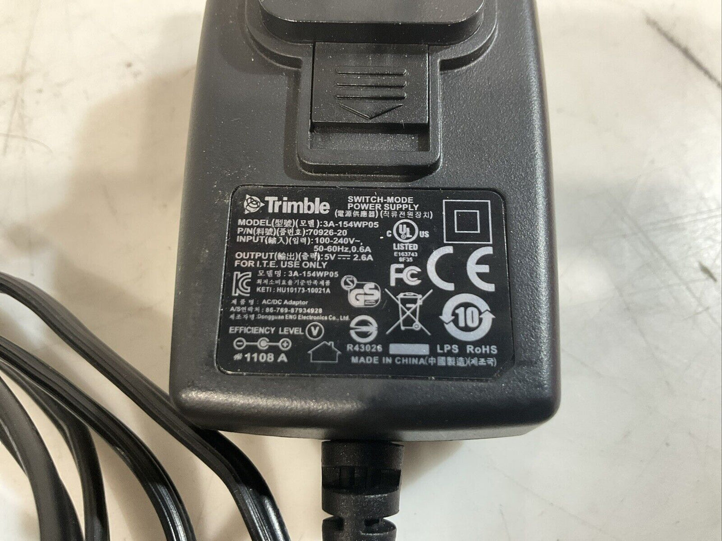 TRIMBLE JUNO SB 66410-00 GPS MAPPING DATA COLLECTOR W/ CHARGER DEAD BATTERY