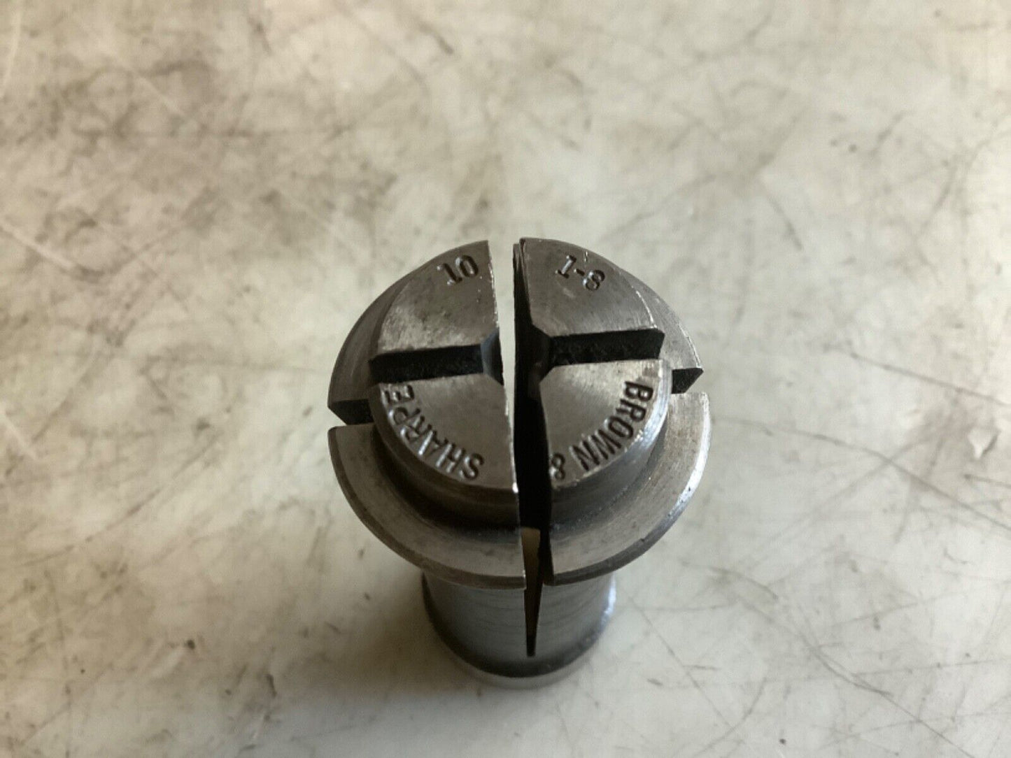 BROWN & SHARPE #10 COLLET CHUCK 1-8 SQUARE 333