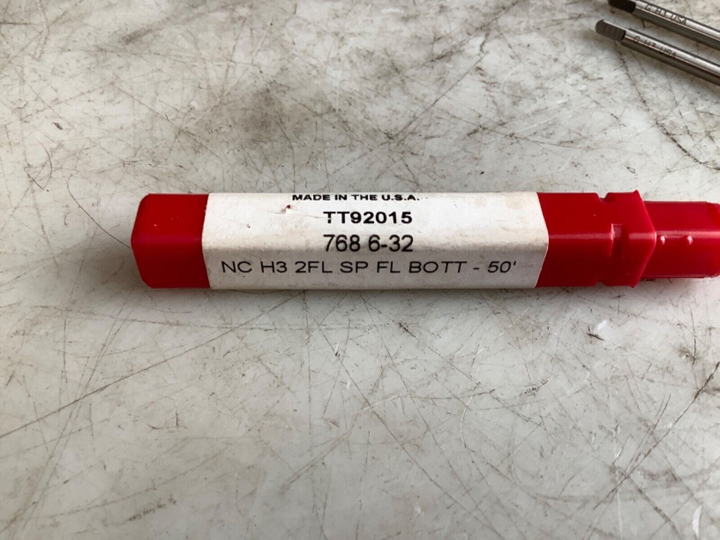 TITAN TT92015 HAND TAPS 768 6-32 NC H3 2FL SP FL BOTTOM 333 - QTY 2