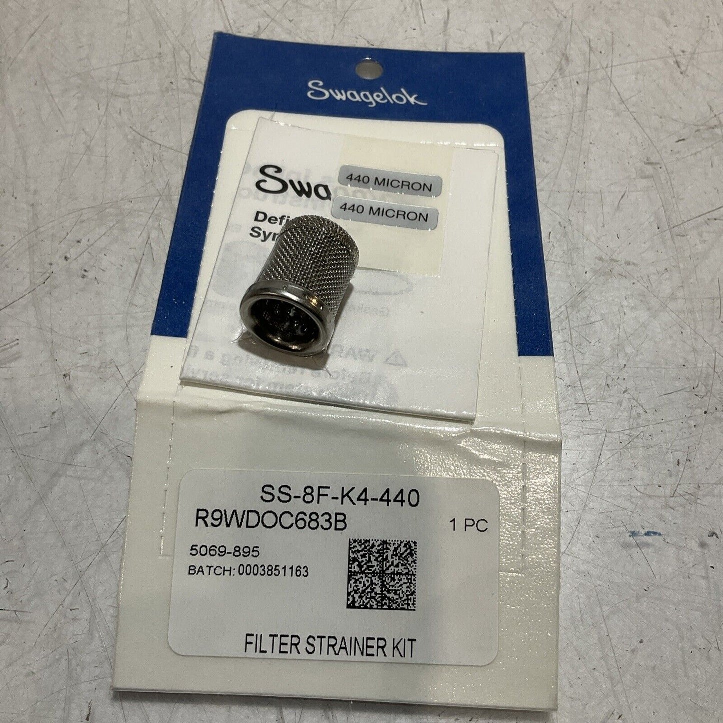 SWAGELOK SS-8F-K4-440 FILTER STRAINER KIT C2H