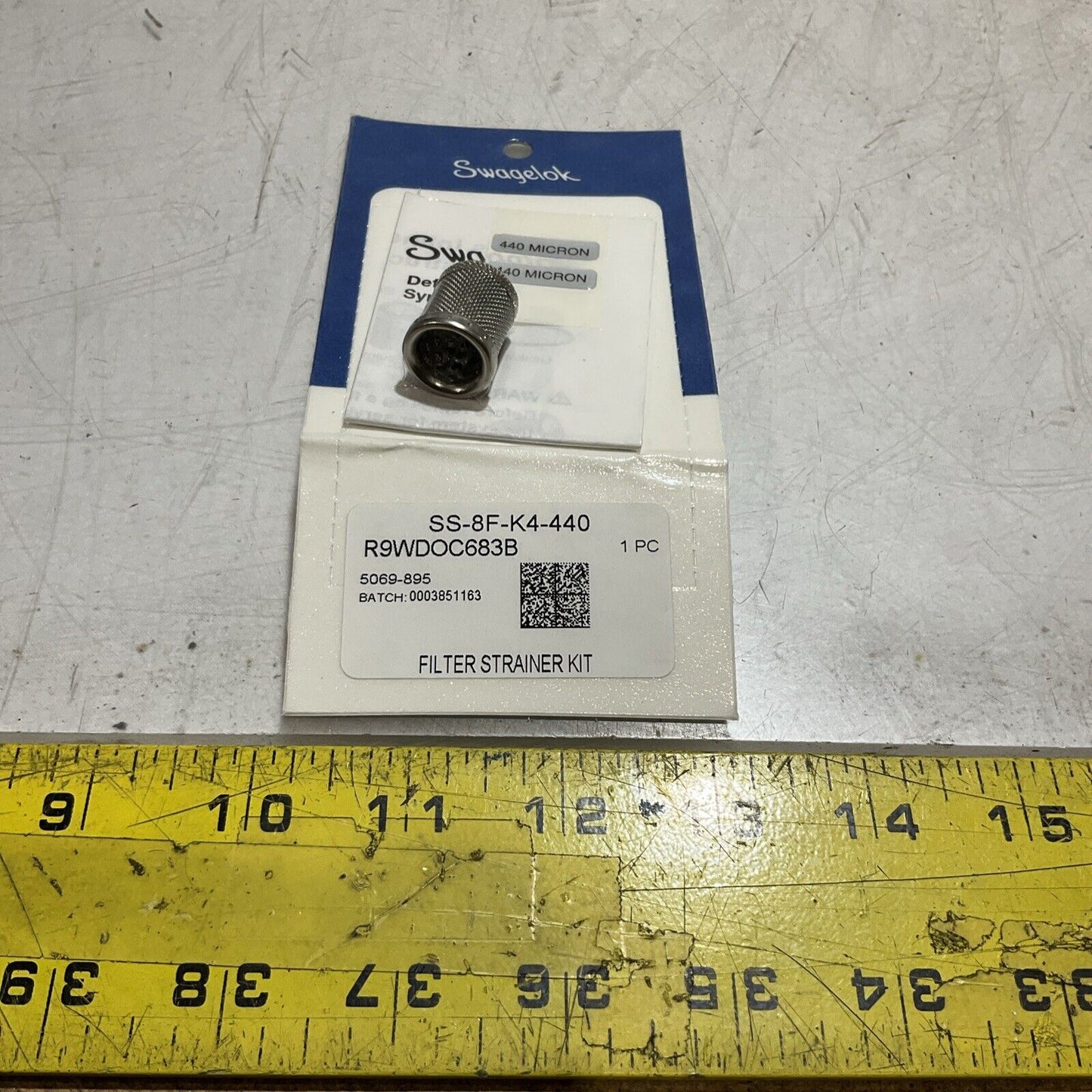 SWAGELOK SS-8F-K4-440 FILTER STRAINER KIT C2H