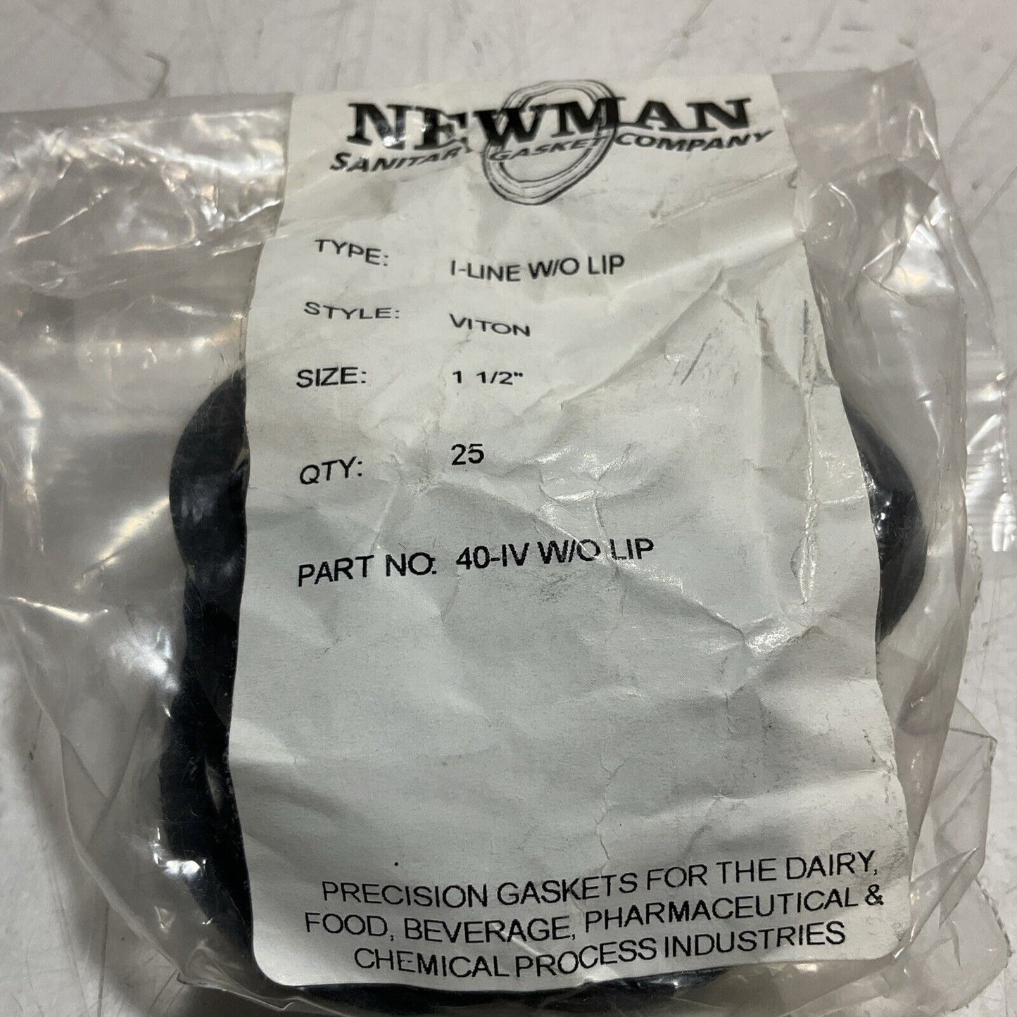 NEWMAN VITON 40-IV W/0 LIP GASKET SEAL 1-1/2IN LOT OF 125 C2H