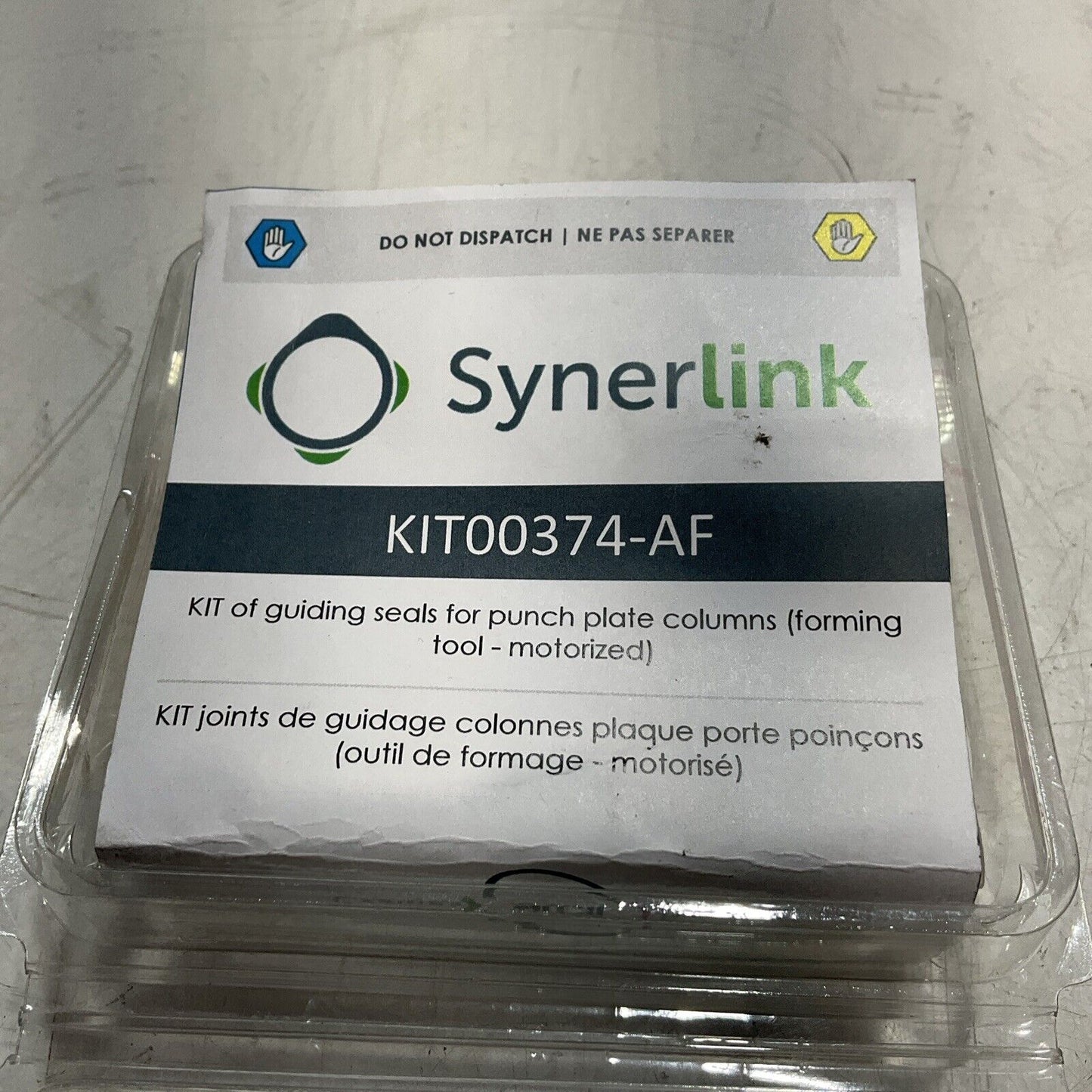 SYNERLINK KIT00374-AF KIT OF GUIDING SEALS PUNCH PLATE COLUMNS LOT OF 2 C2H