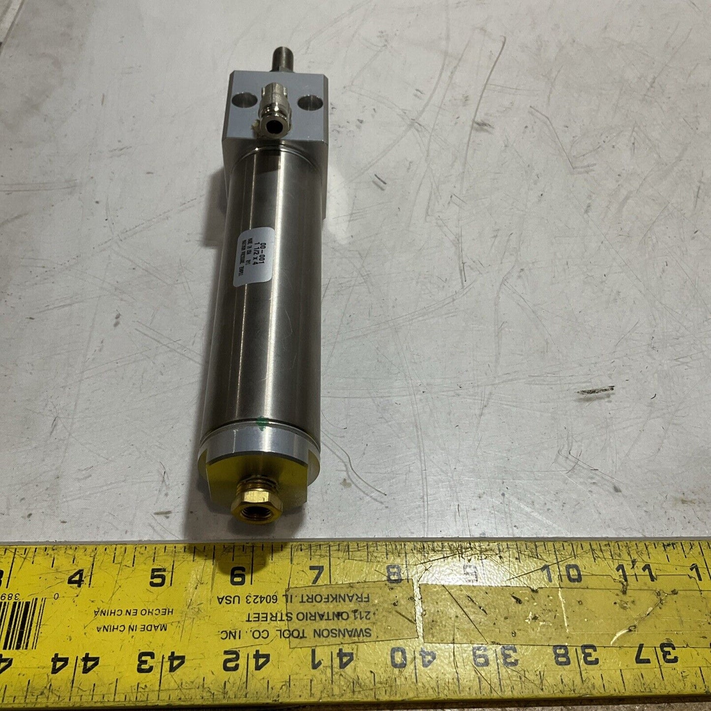 SMC 00-001 PNEUMATIC CYLINDER ASSEMBLY LOT OF 2 C2H