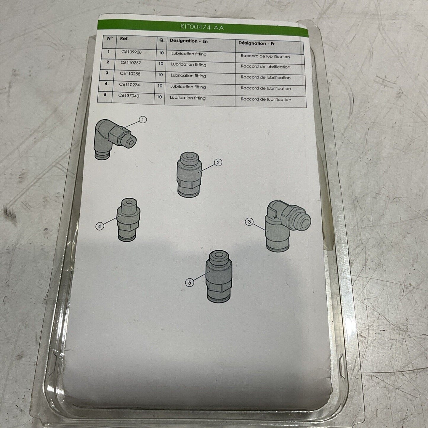 SYNERLINK KIT00474-AA KIT OF FITTING FOR TROUBLESHOOTING LOT OF 3 U3S