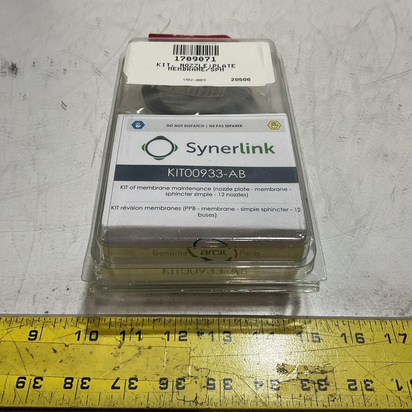 SYNERLINK KIT00933-AB KIT OF MEMBRANE MAINTENANCE NOZZLE PLATE C2H