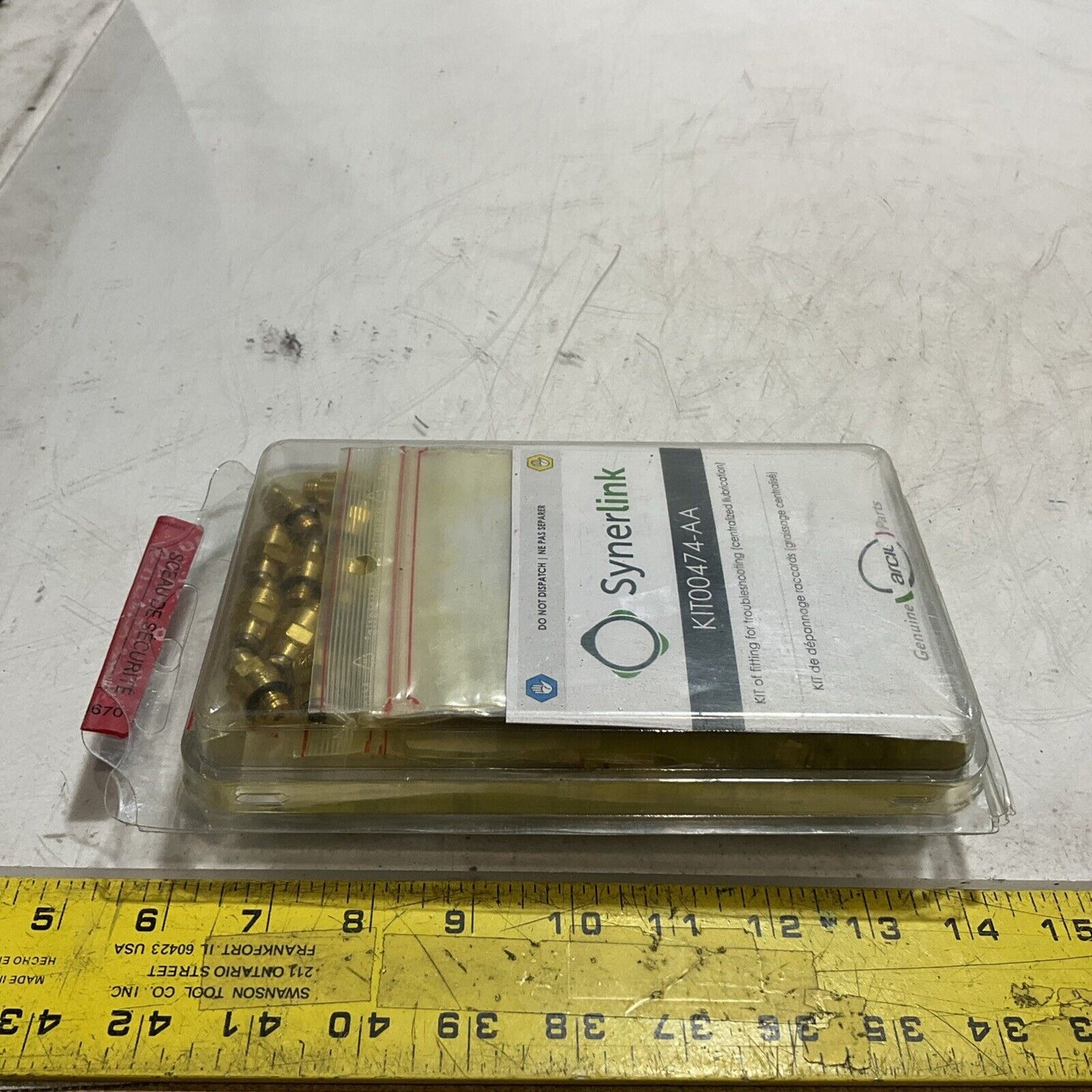 SYNERLINK KIT00474-AA KIT OF FITTING FOR TROUBLESHOOTING LOT OF 3 U3S