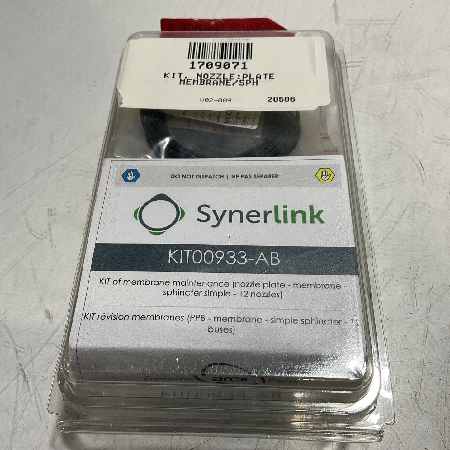 SYNERLINK KIT00933-AB KIT OF MEMBRANE MAINTENANCE NOZZLE PLATE C2H