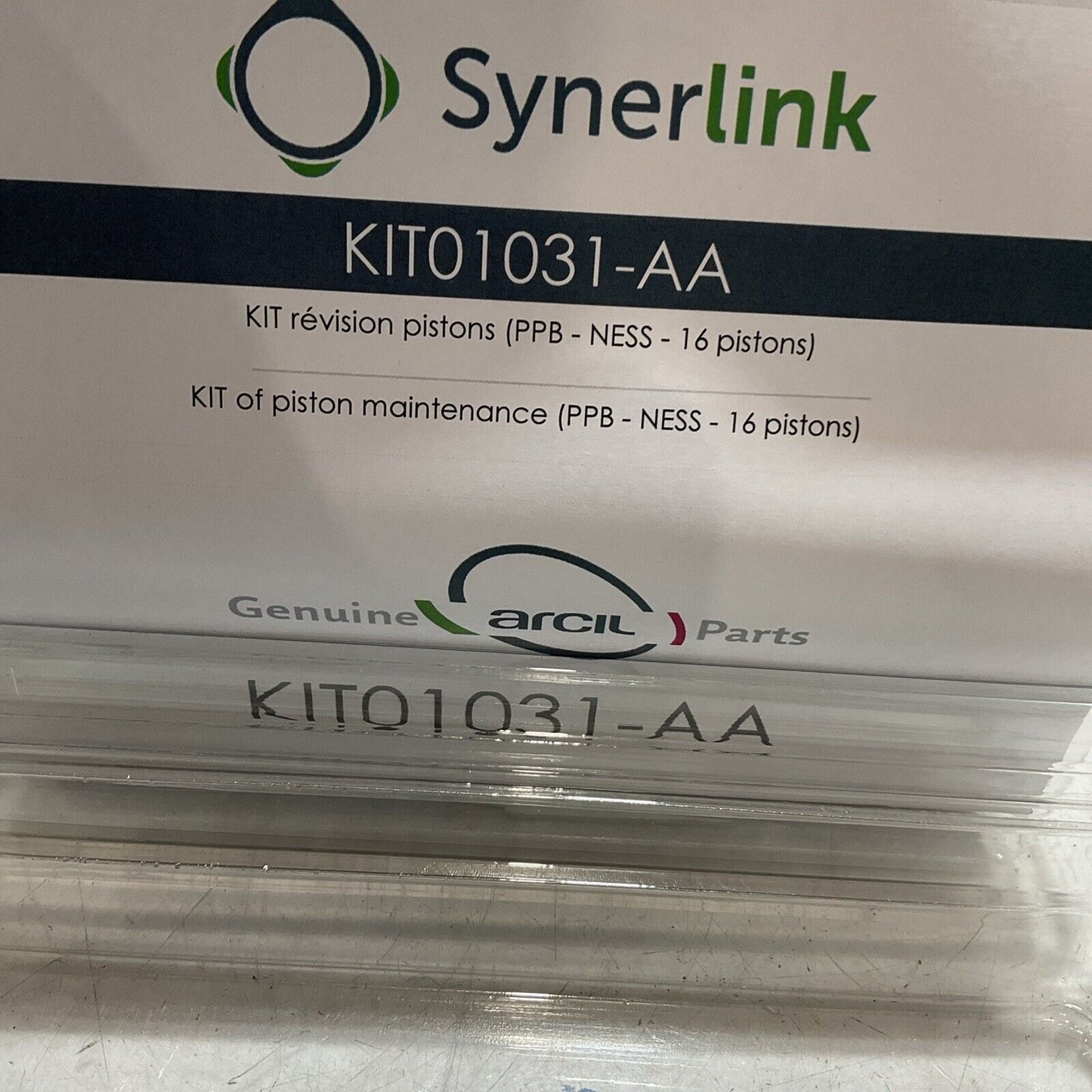 SYNERLINK KIT01031-AA KIT OF PISTON MAINTENANCE PPB-NESS 16 PISTON C2H