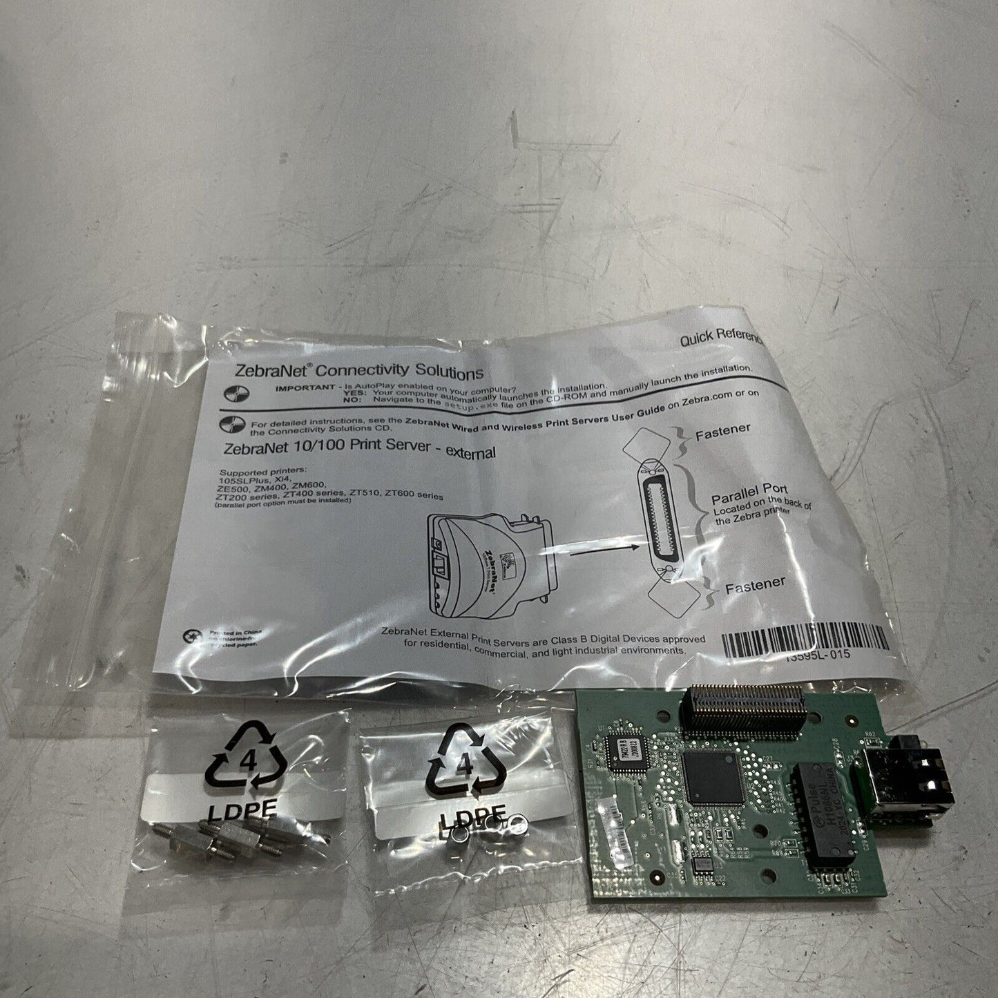 ZEBRA PF233-154-00 CARD PRINTER ETHERNET C2H