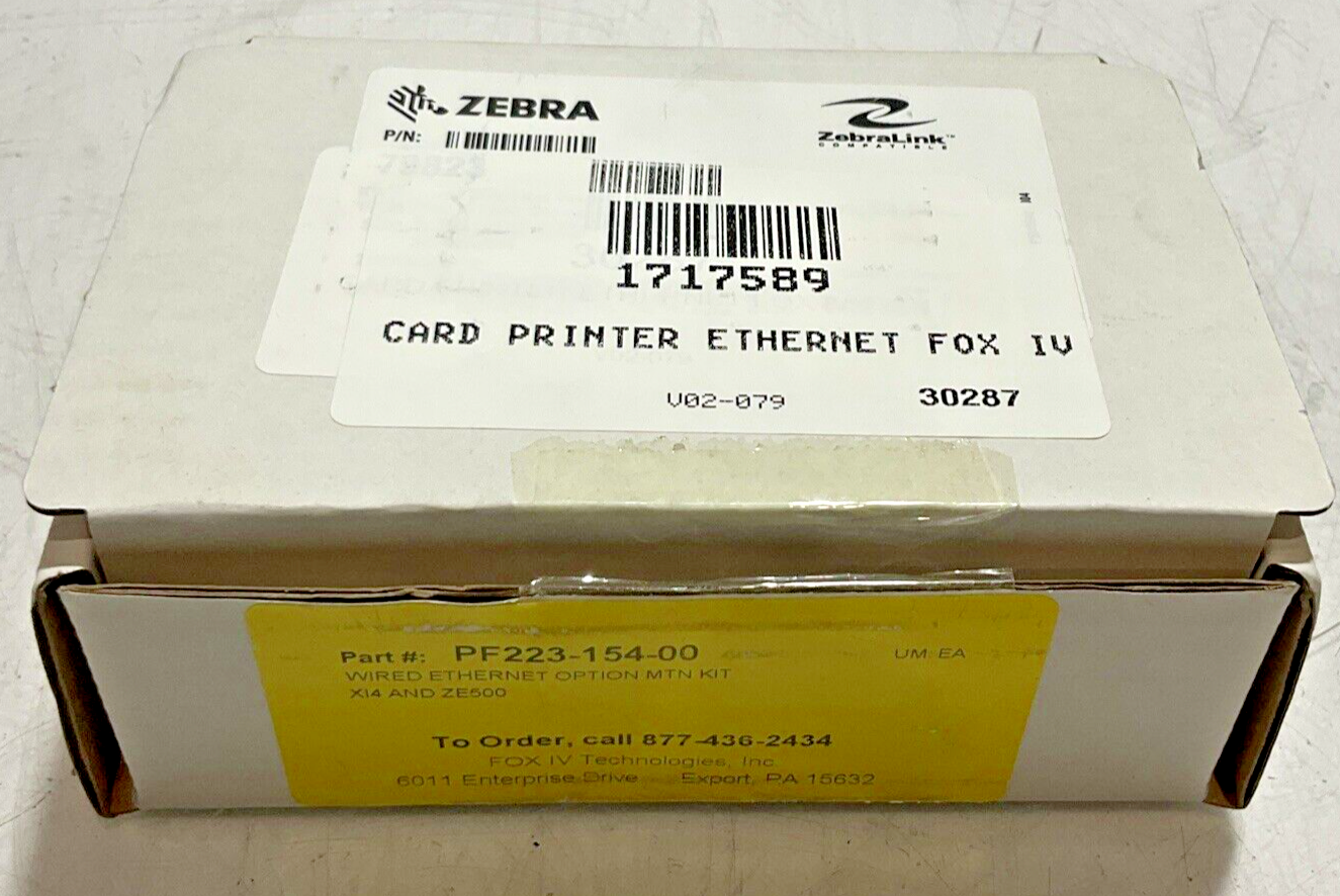 ZEBRA PF233-154-00 CARD PRINTER ETHERNET C2H