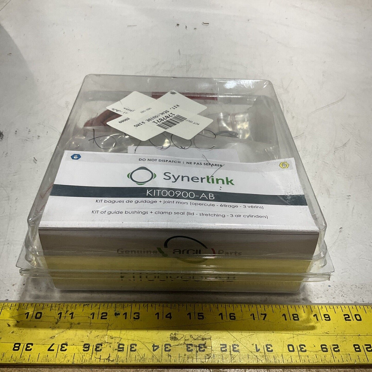 SYNERLINK KIT00900-AB KIT OF GUIDE BUSHINGS + CLAMP SEAL 3AIR CYLINDER C2H