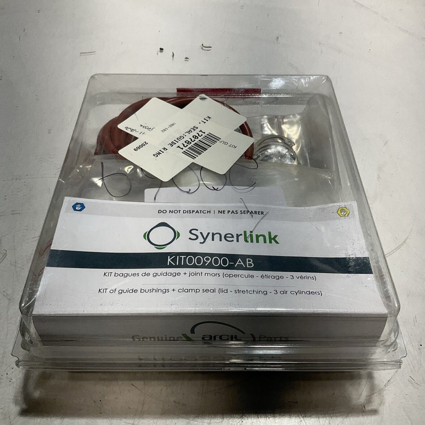 SYNERLINK KIT00900-AB KIT OF GUIDE BUSHINGS + CLAMP SEAL 3AIR CYLINDER C2H