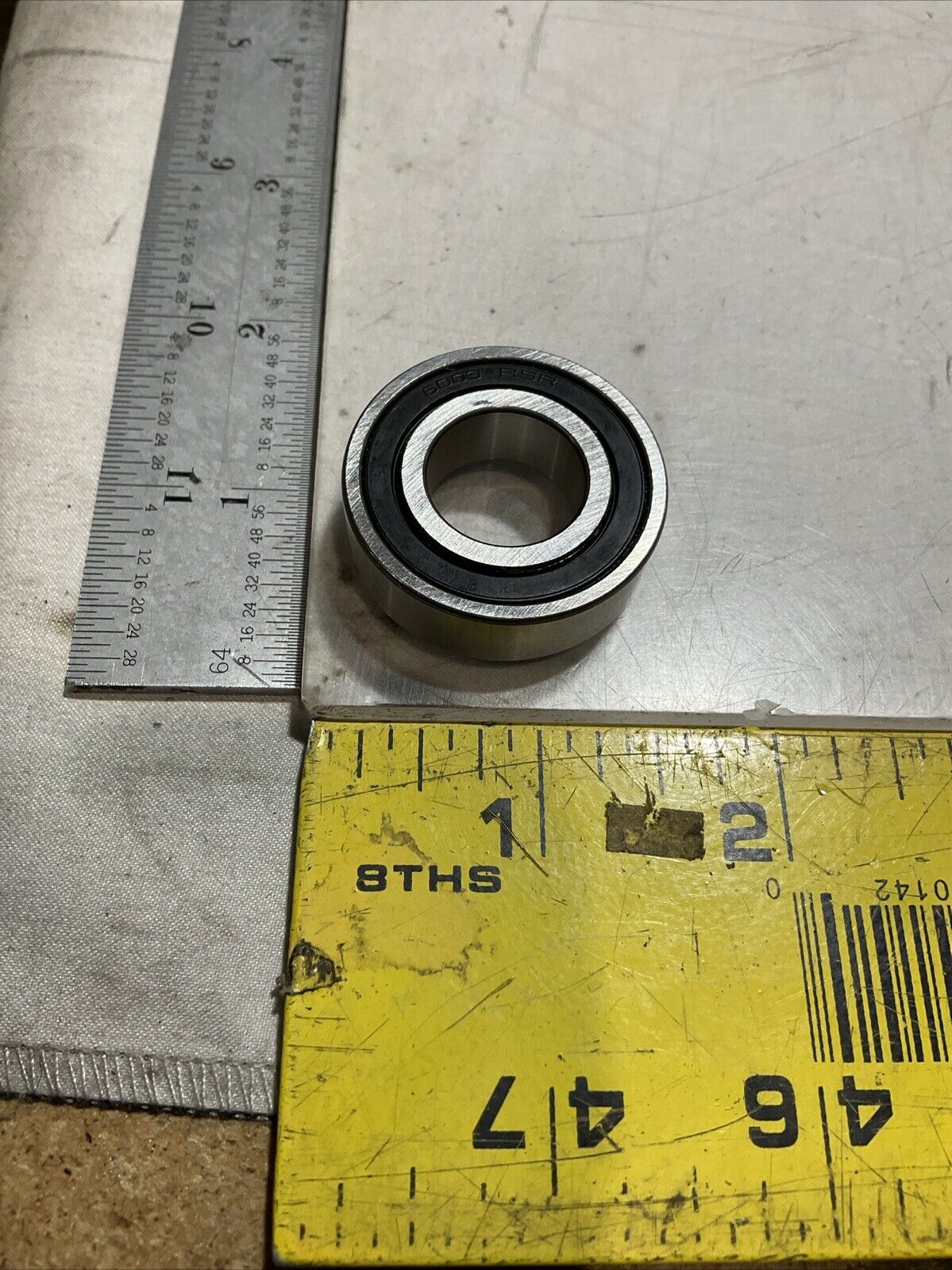 FAG 6003-2RSR DEEP GROOVE BALL BEARING LOT OF 2 U3S