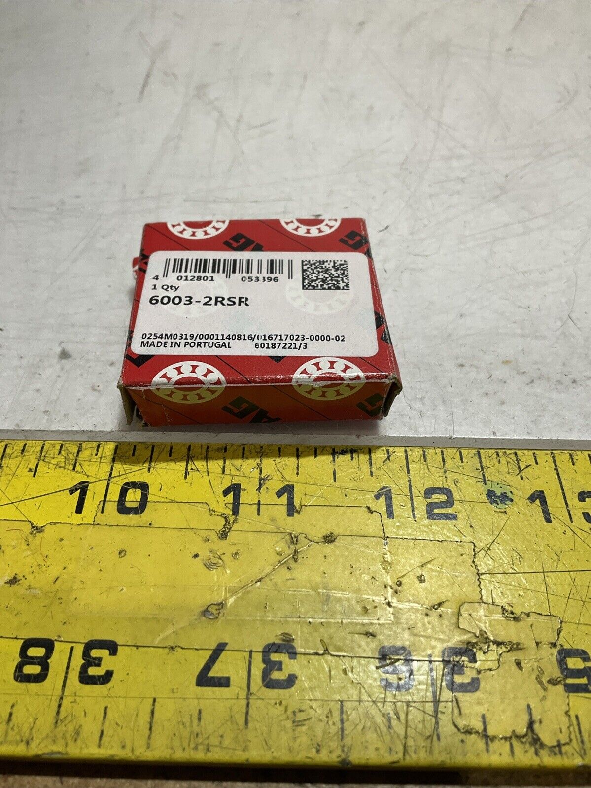 FAG 6003-2RSR DEEP GROOVE BALL BEARING LOT OF 2 U3S
