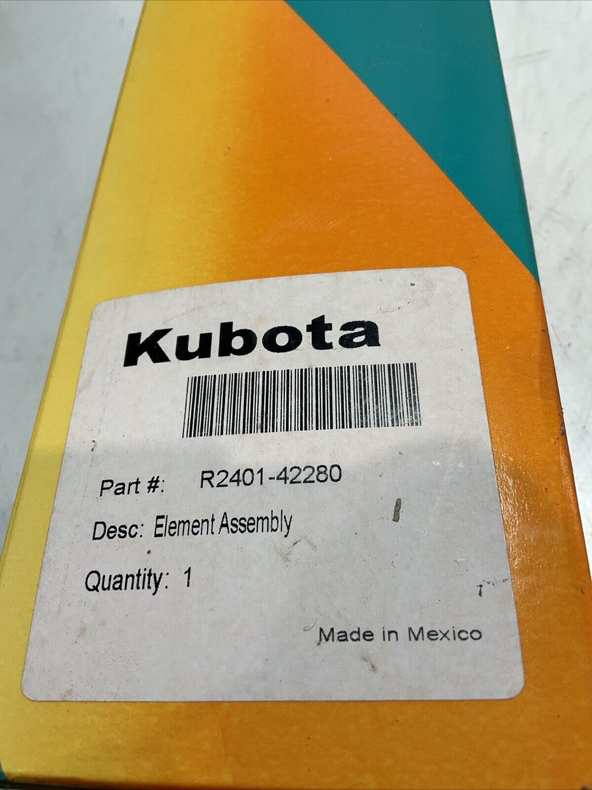 KUBOTA R2401-42280 GENUINE INNER AIR FILTER ELEMENT ASSEMBLY K6U