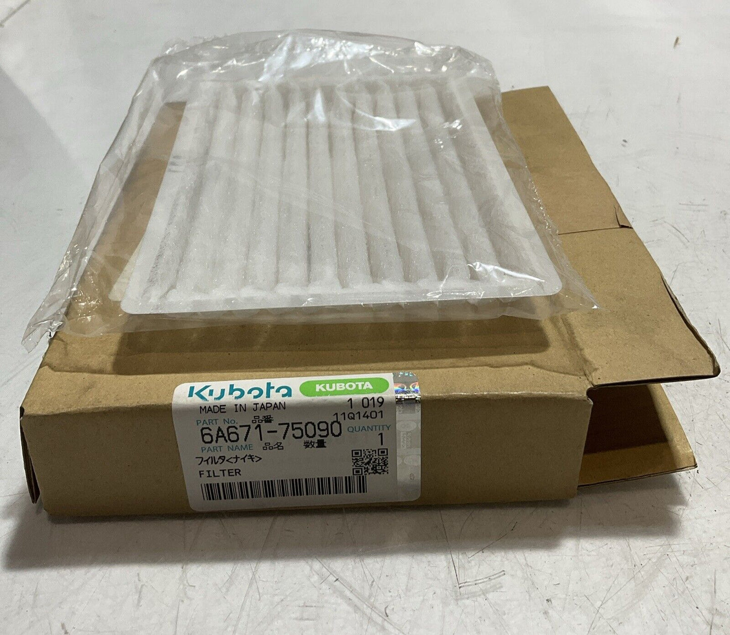 KUBOTA 6A671-75090 CABIN A/C 1 FILTER K6U