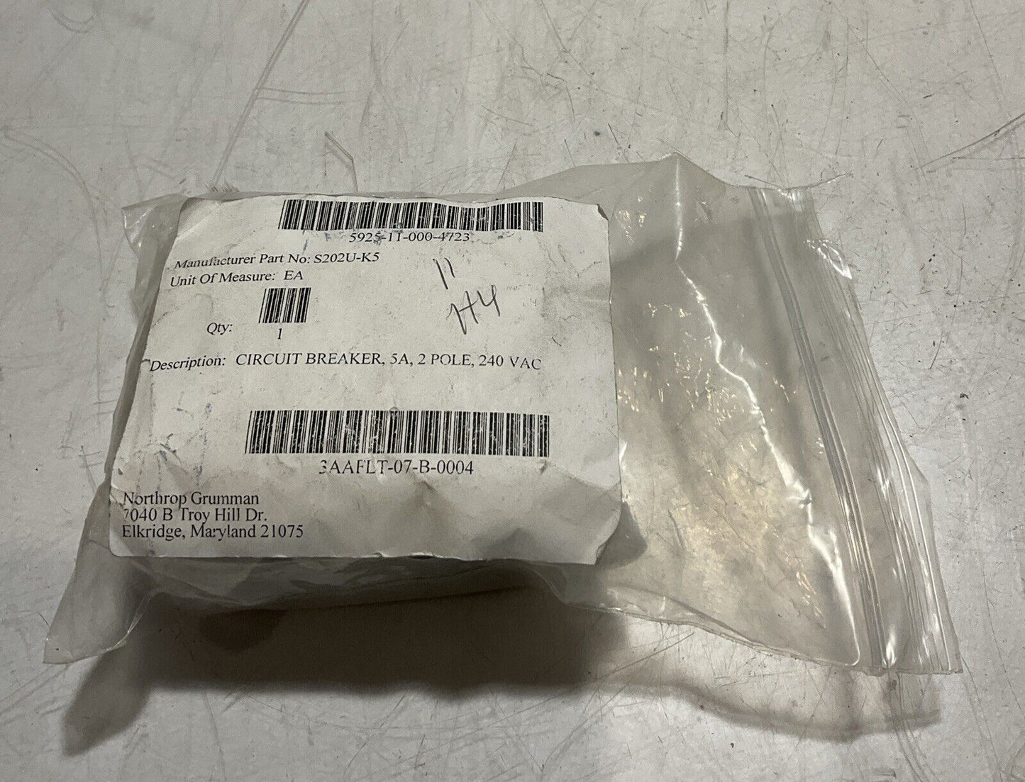 ABB S202UK5A MINIATURE CIRCUIT BREAKER 2 POLE UNIT 240V U3S