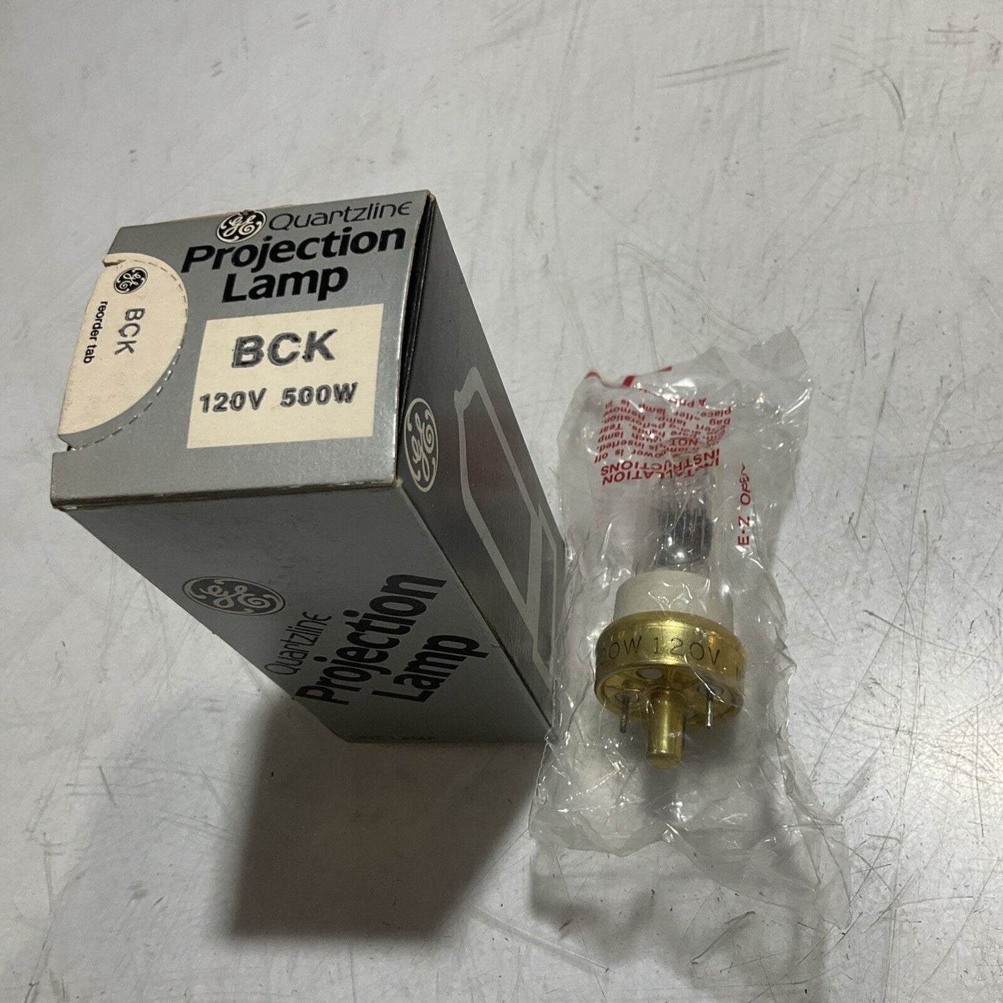 GE GENERAL ELECTRIC BCK 500W 120V QUARTZLINE PROJECTION LAMP LOT OF 3 U3S