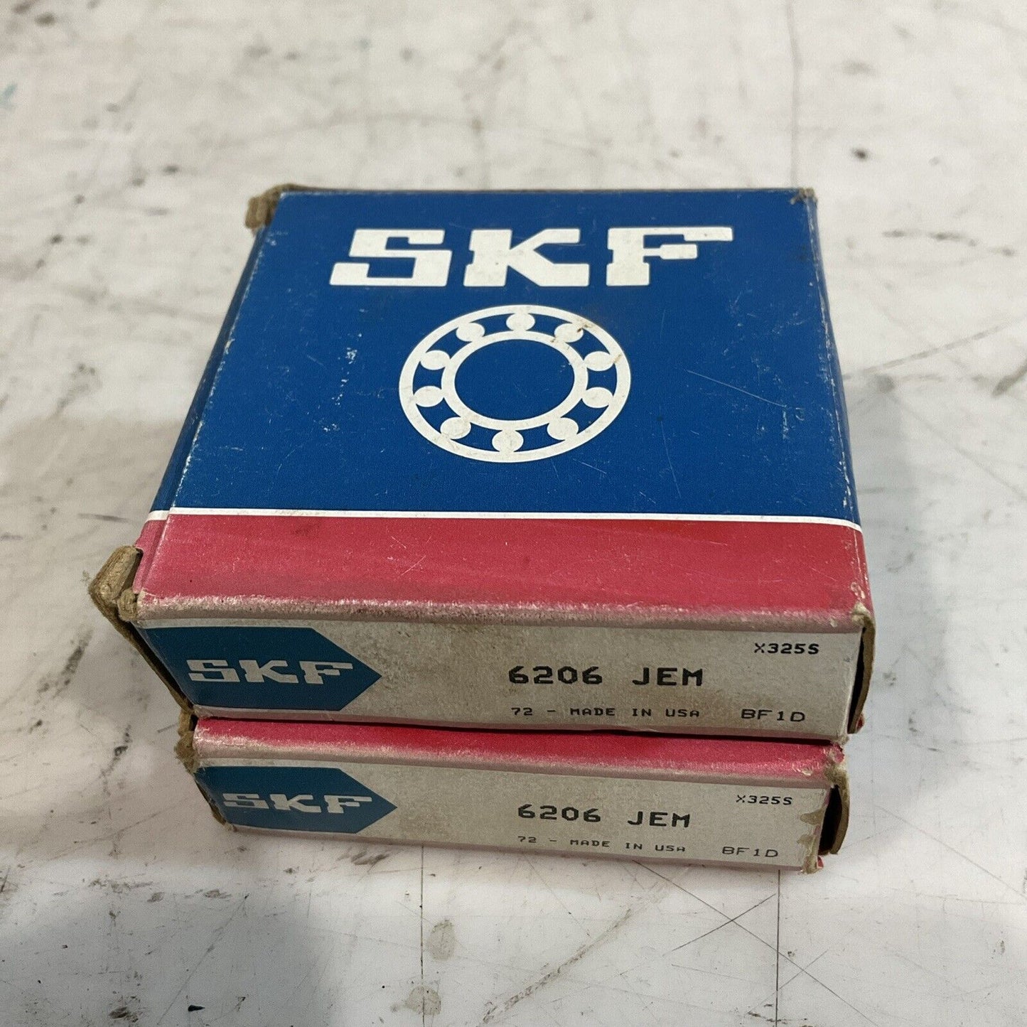 SKF 6206JEM DEEP GROOVE BALL BEARINGS LOT OF 2 U3S