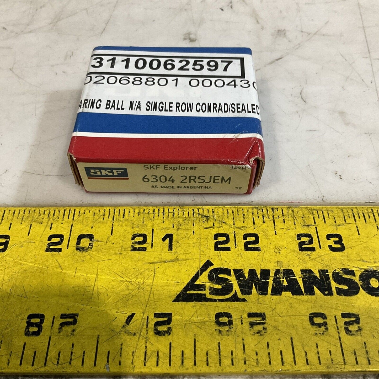 SKF 6304-2RSJEM DEEP GROOVE BALL BEARINGS LOT OF 2 U3S
