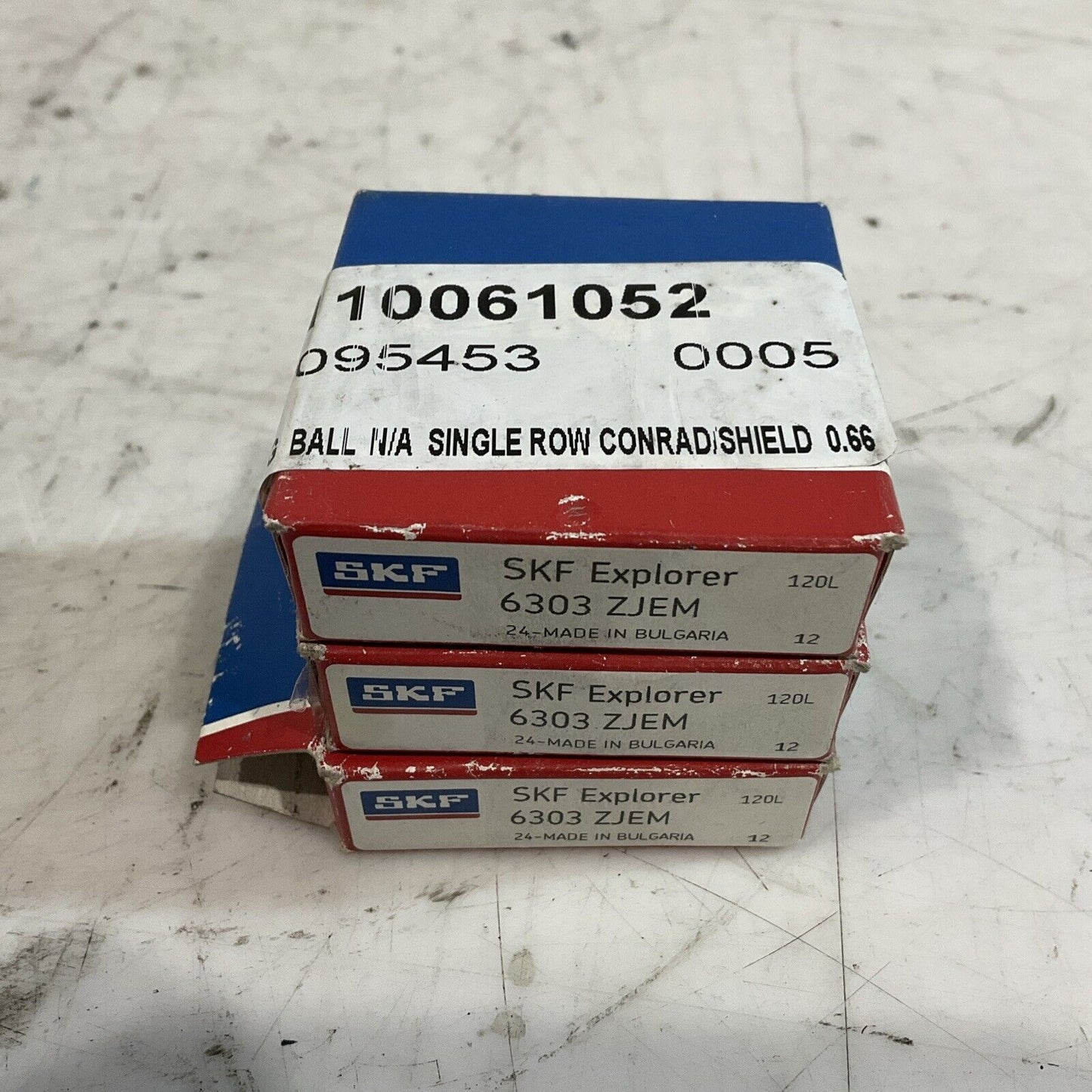 SKF 6303ZJEM SINGLE ROW BALL BEARINGS LOT OF 3 U3S