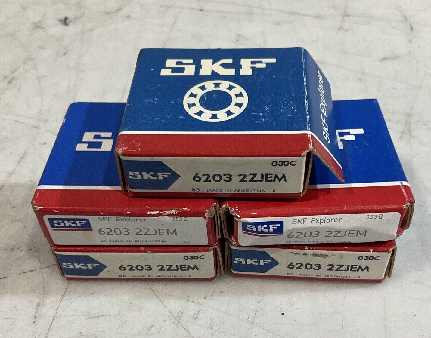 SKF 62032ZJEM DEEP GROOVE BALL BEARINGS LOT OF 5 U3S