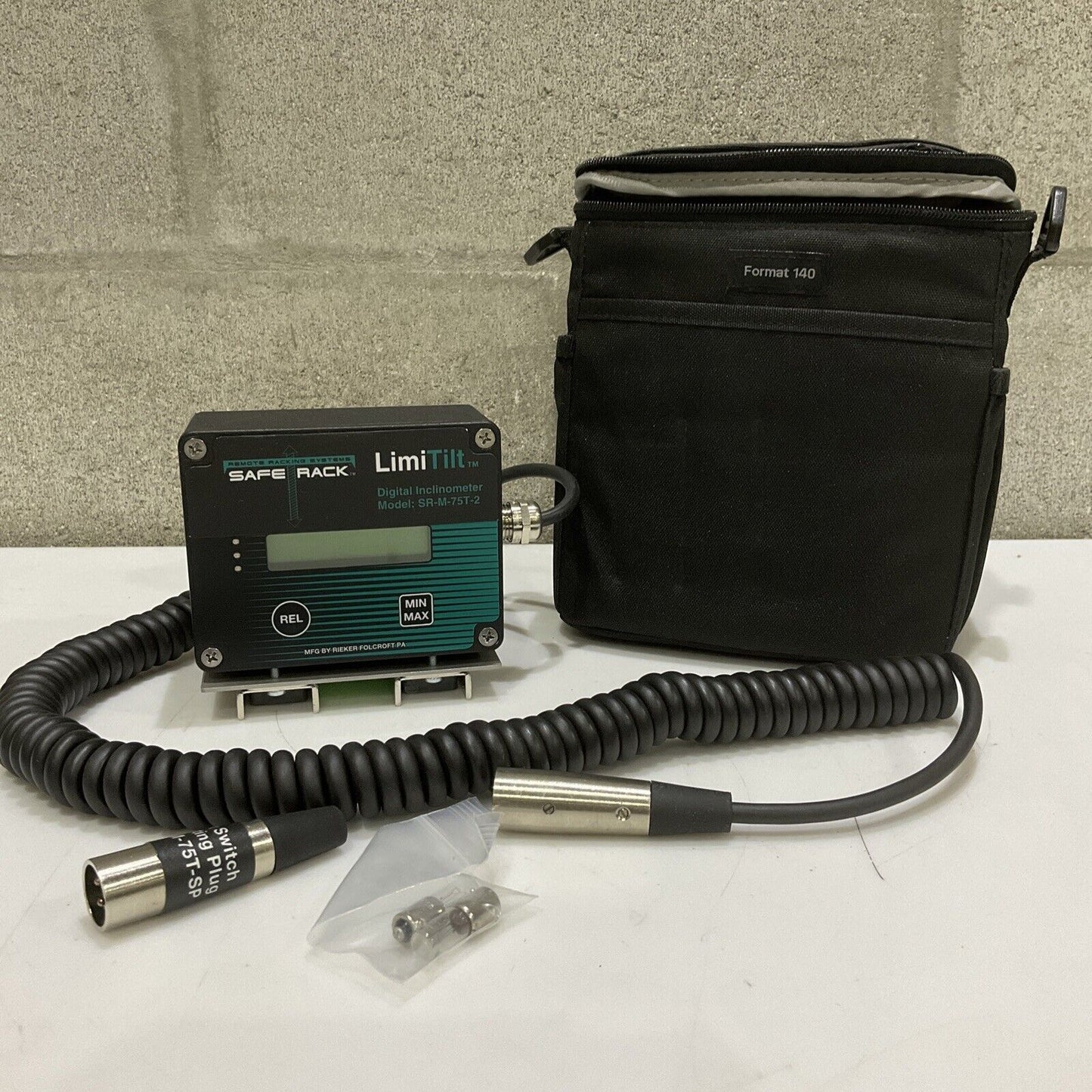 LIMITILT SR-M-75T-2 DIGTAL INCLINOMETER W TILT SWITCH SHORTING PLUG SRM75TSP 476