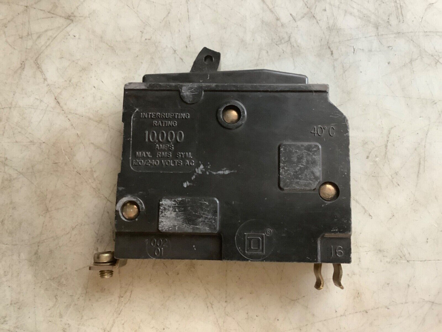 SQUARE D QOB120 CIRCUIT BREAKER 20A 120/240V 1 POLE - LOT OF 3 444