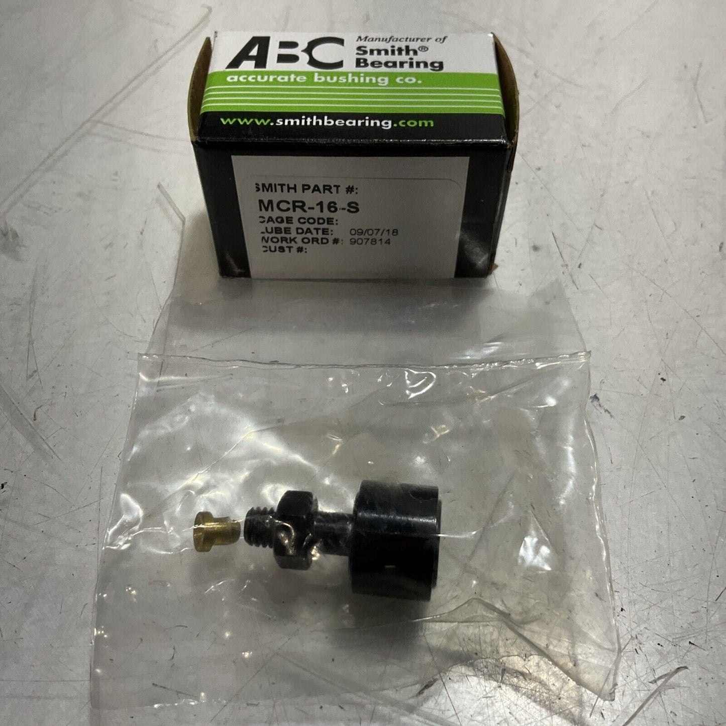 ABC SMITH MCR-16-S CAM 16MM SEALED FOLLOWER BEARING LOT OF 2 U3S