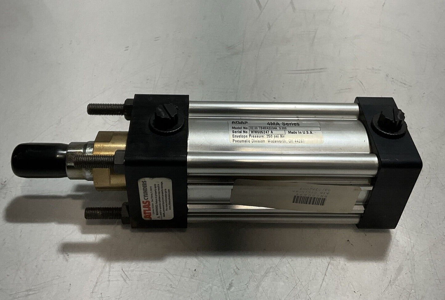 ATLAS 02.00TB4MA2U34A PNEUMATIC CYLINDER U3S