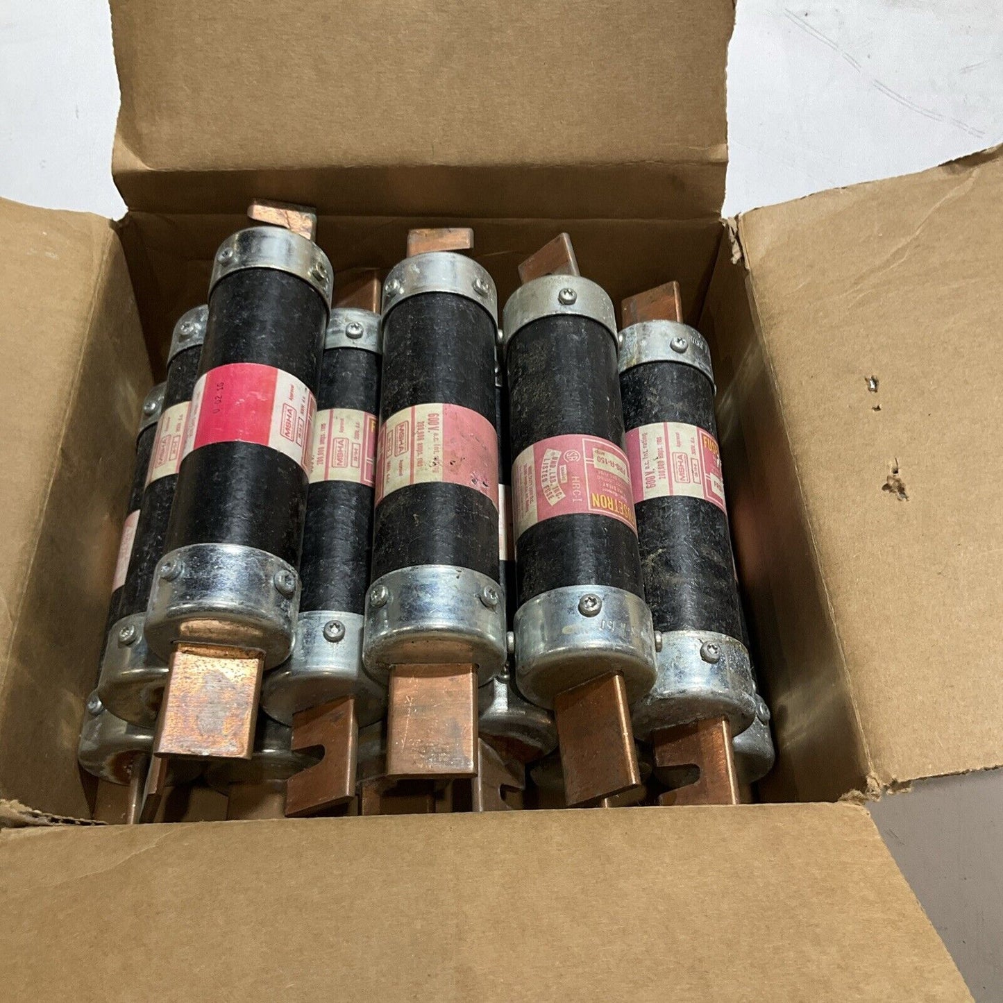 FUSETRON FRS-R-150 DUAL-ELEMENT TIME DELAY FUSE LOT OF 12