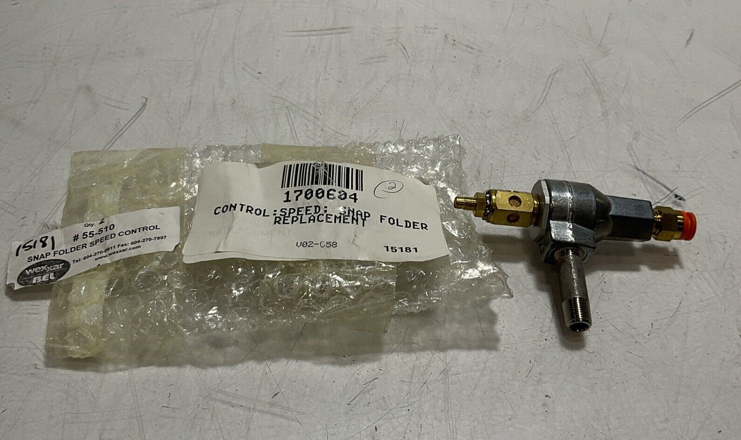 HUMPHREY SQE-1 55-510 CONTROL SPEED REPLACEMENT VALVE LOT OF 2 E3G