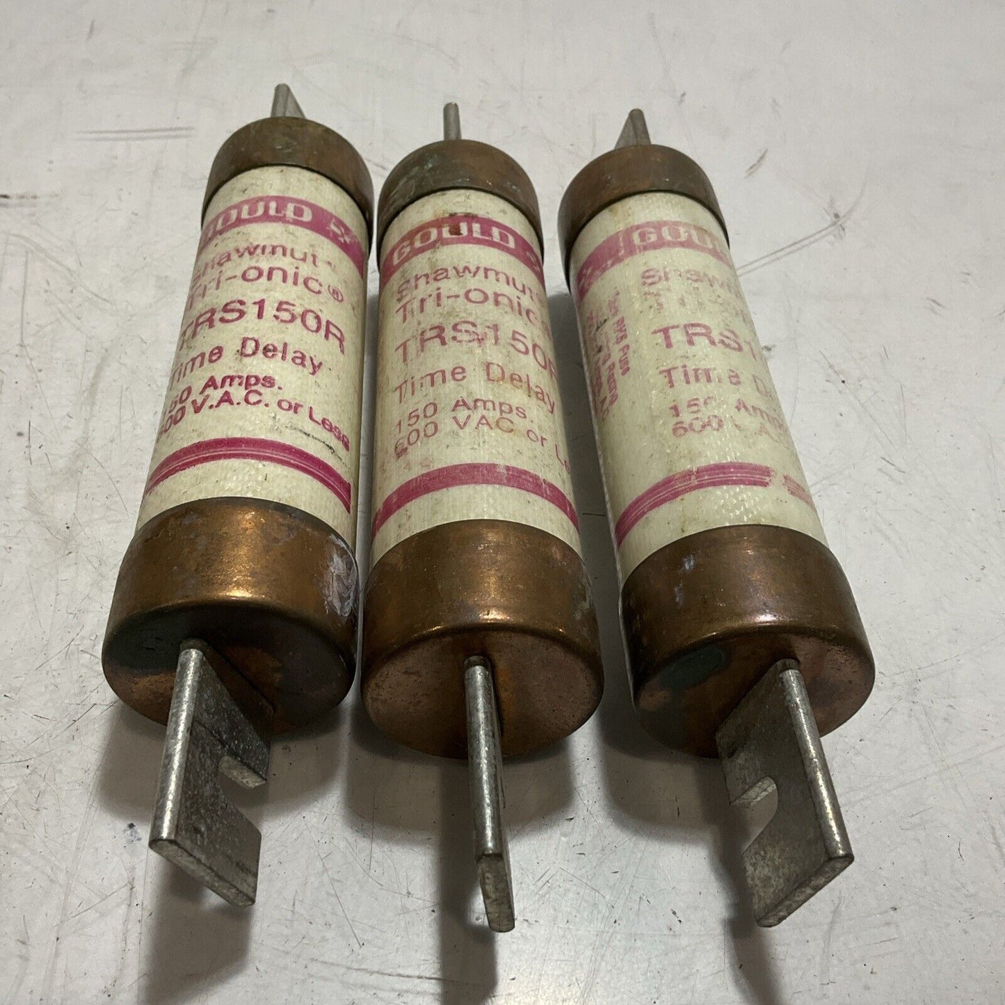 GOULD TRS150R SHAWMUT TIME DELAY FUSE LOT OF 3