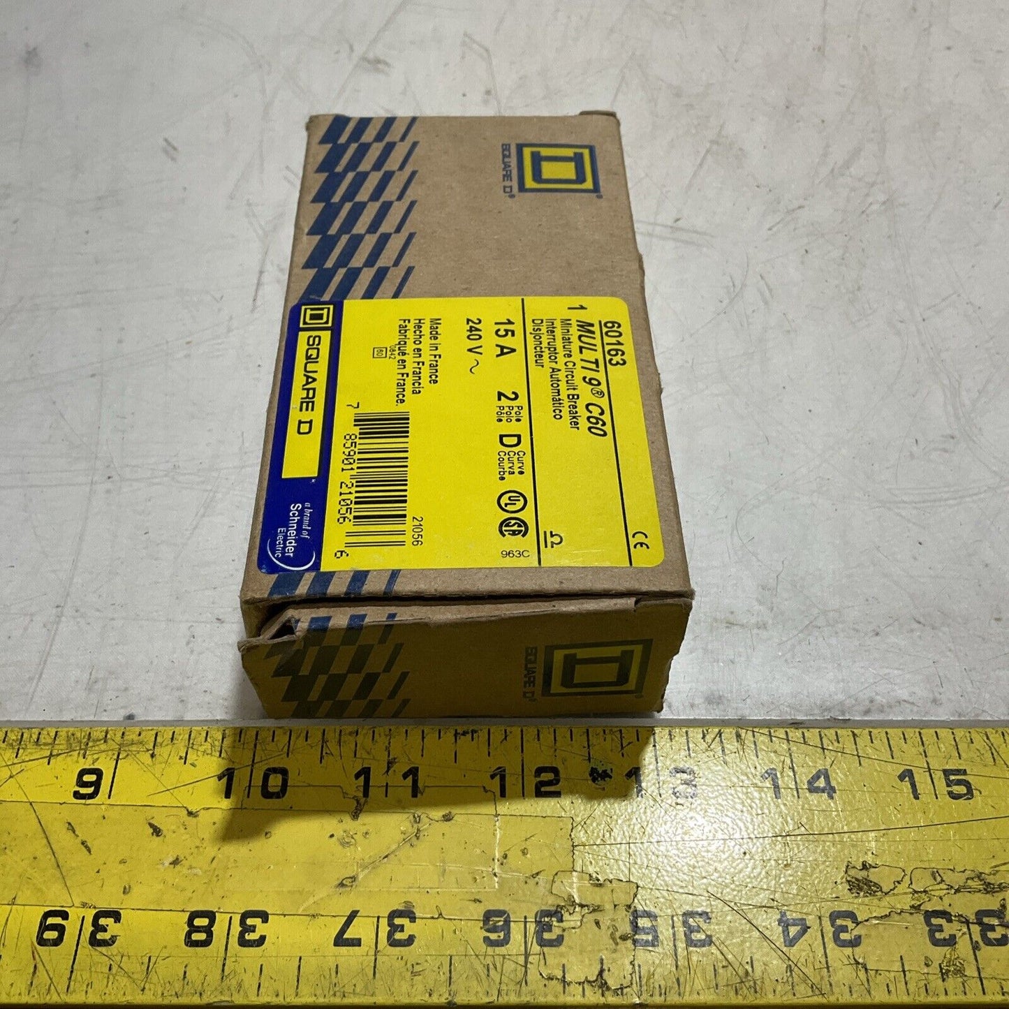 SQUARED D 60163 MINIATURE CIRCUIT BREAKER U3S