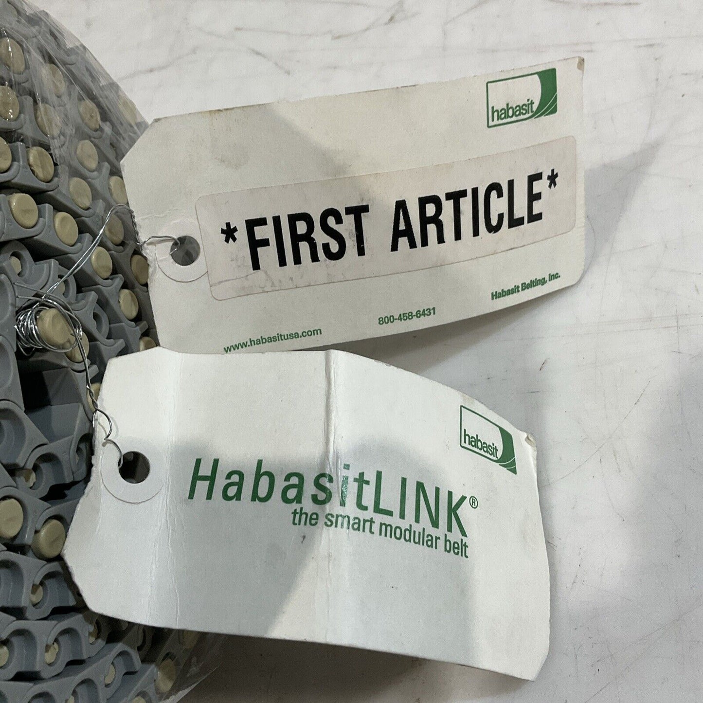 HABASITLINK M1220 GREY GPP BELTING MODULAR W=450MM- L 1842MM U3S