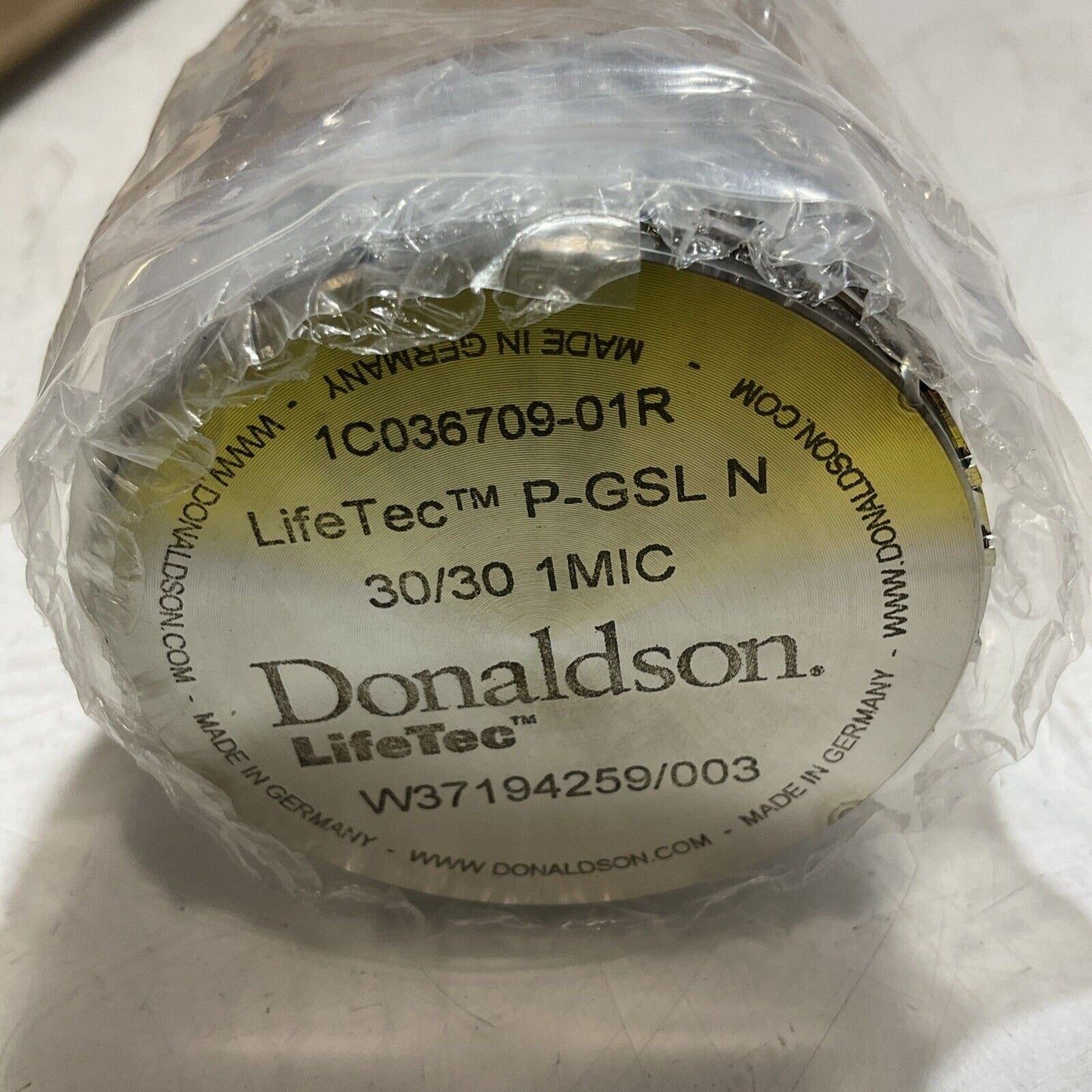DONALDSON LIFETEC P-GSL N 30/30 1MIC HYDRAULIC FILTER CARTRIDGE E3G