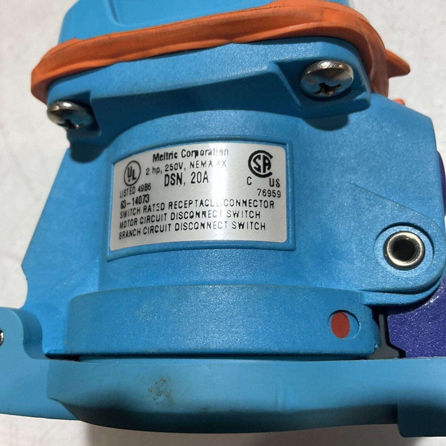 MELTRIC DSN20A PIN AND SLEEVES RECEPTACLE