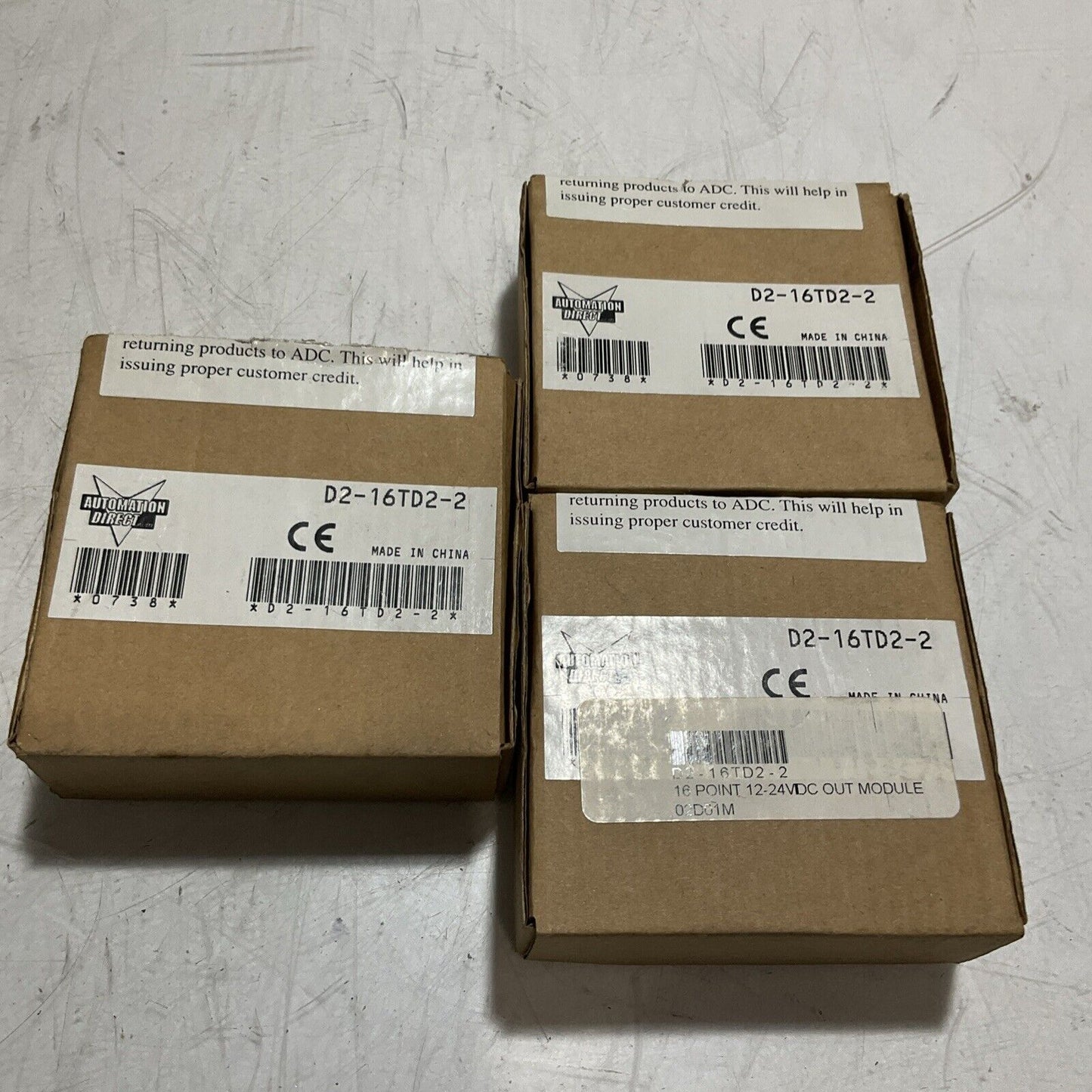 AUTOMATION DIRECT DS-16TD2-2 16 POINT 12-24VDC OUT MODULE LOT OF 3 U3S
