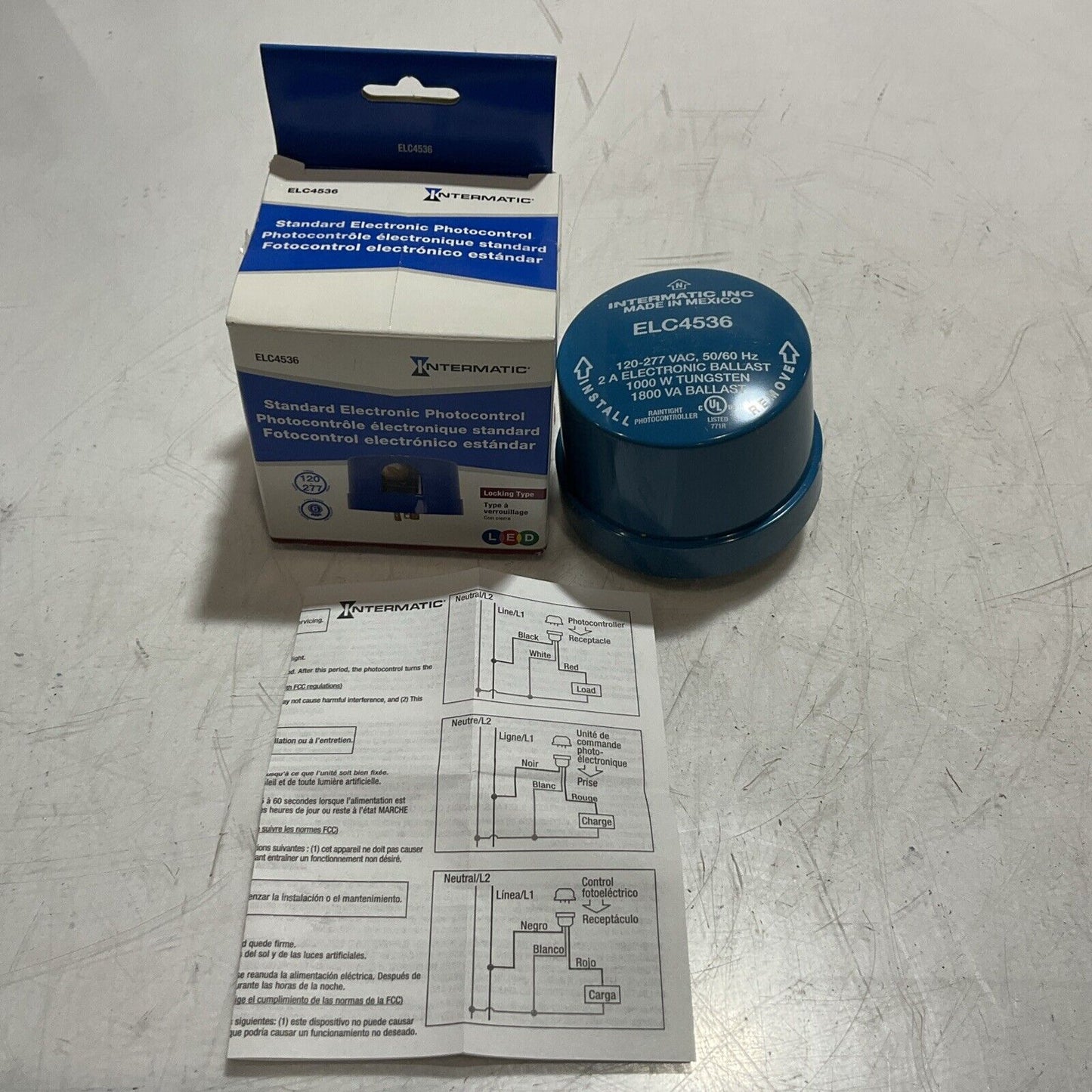 INTERMATIC ELC4536 BLUE STANDARD ELECTRONIC PHOTOCONTROL E3G