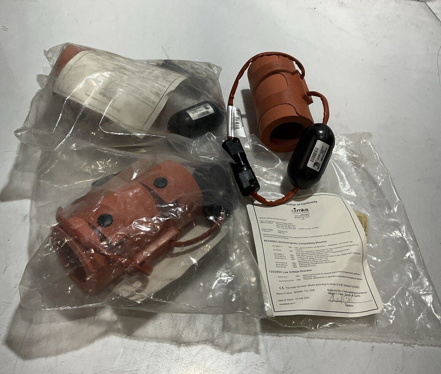 MKS WCSH-0120-0000 VACUUM PIPING HEATER JACKET LOT OF 3 U3S