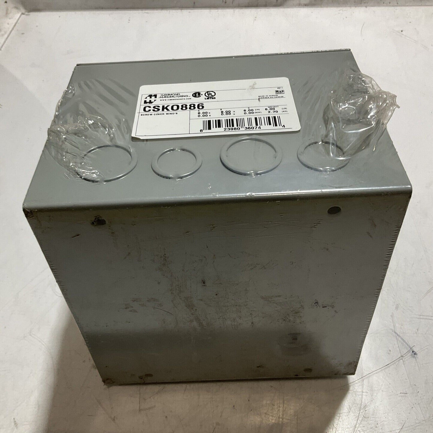 HAMMOND CSK0886 ENCLOSURE TYPE 1 U3S
