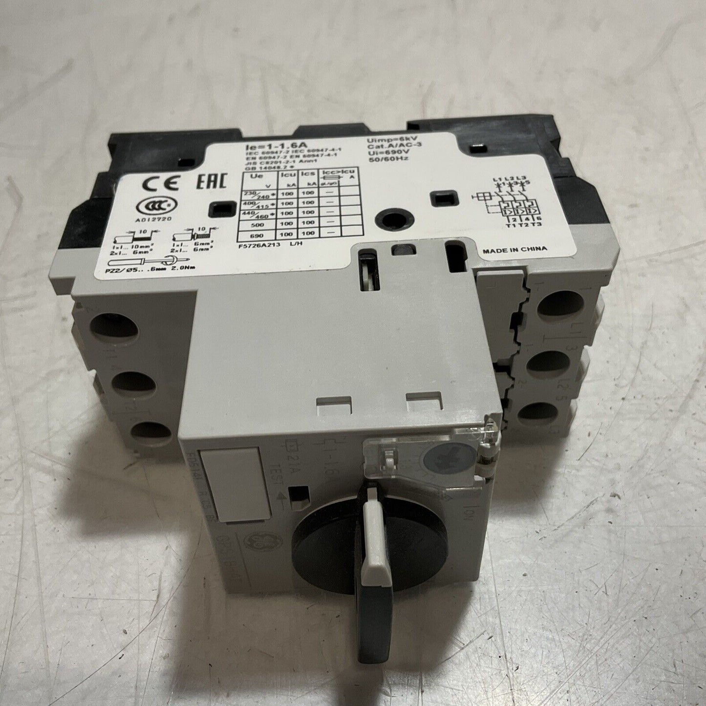 GE GPS1BHAF MANUAL MOTOR STARTER LOT OF 2 E3G